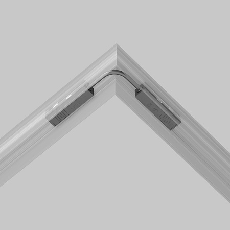 Коннектор питания угловой 15см Exility черный - фото