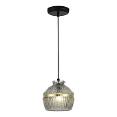 Светильник подвесной ST-Luce Черный/Дымчатый E27 1*40W SL1661.413.01