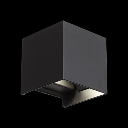 Светильник уличный настенный ST-Luce Черный/Черный LED 2*3W 4000K SL560.401.02 - фото