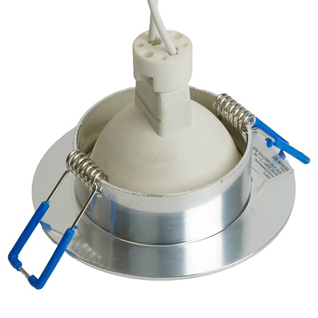 Светильник встраиваемый Feron GS-M369 потолочный MR16 G5.3 серебристый - фото