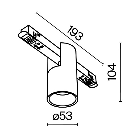 Трековый светильник Technical Alfa TR122-4-7W-DS-BS - фото