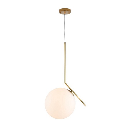 Светильник подвесной ST-Luce Латунь/Белый E27 1*60W SL1148.313.01 - фото