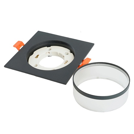 Светильник встраиваемый Feron DL501 потолочный GX53 черный квадрат - фото