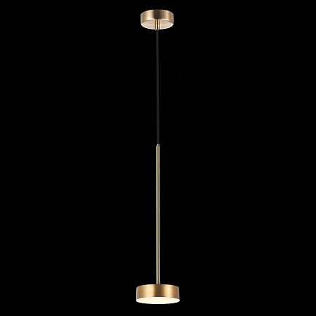 Светильник подвесной ST-Luce Латунь/Латунь LED 1*7W 3000K SL6000.303.01 - фото