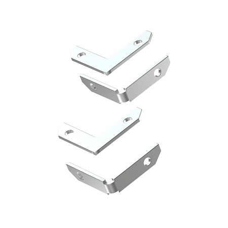 TR2027-AL Комплект угловых соединителей трека SMART ONE, алюминий - фото