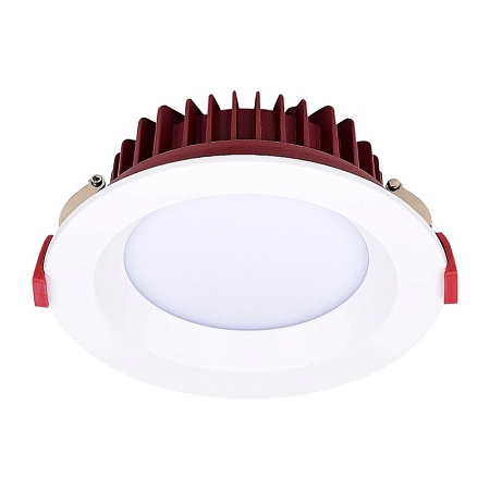 Св-к встр. Белый LED 1*24W 3000K 1 920Lm Ra80 100° IP44 D165xH54 100-240VV ST752.538.24 - фото