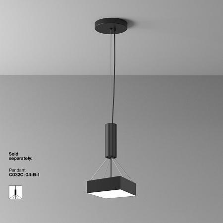 Потолочный светильник Technical Zon C032CL-24W4K-SQ-B - фото
