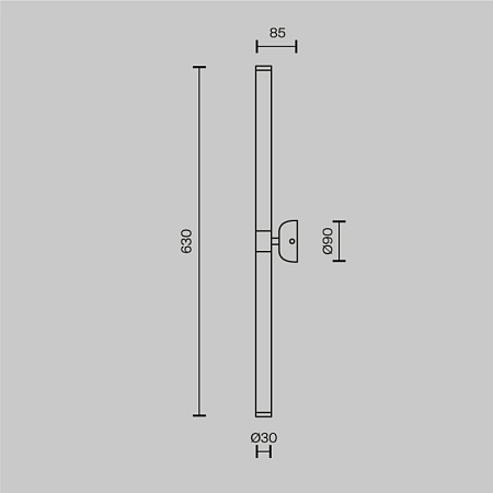 Настенный светильник (бра) Maytoni Axis MOD106WL-L16G3K - фото