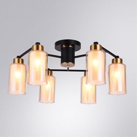 Потолочная люстра Arte Lamp LEO A7027PL-6BK - фото