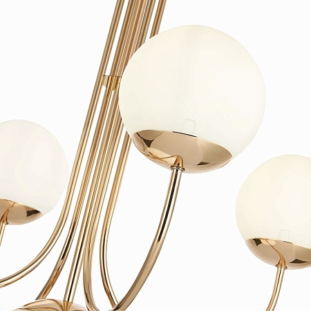 Люстра подвесная ST-Luce Французское золото/Белый E27 5*60W SL1504.203.05 - фото