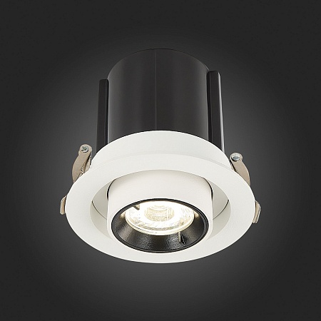Св-к встр. Белый LED 1*12W 3000K 900Lm Ra80 24° IP20 D90xH92 180-240V ST702.238.12 - фото