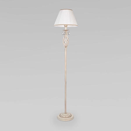 Напольный светильник Eurosvet 10073/1 белый с золотом - фото