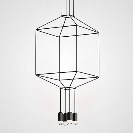 Подвесной Светильник Via Wireflow Polyhedral 0311 Pendan Light Imperiumloft 84527-22 - фото