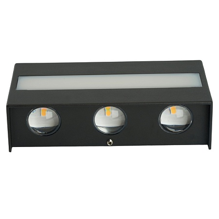 Светильник уличный светодиодный Feron DH902, 12W, 950Lm, 3000K, черный - фото