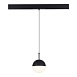 Магнитный трековый светильник Черный LED 1*7W 4000K Lm Ra90 120° IP20 D100xH- 48V ST681.446.07 - фото