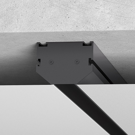 Slim Magnetic Комплект заглушек для шинопровода в натяжной потолок: торцевая и внутренняя черный 85233/00 Elektrostandard - фото