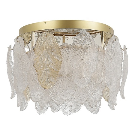 Светильник потолочный ST-Luce золото/прозрачный, янтарный LED 1*20W 3000K SL6135.202.01 - фото