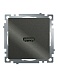 Розетка HDMI 2.1, Type A (механизм), серия Катрин, графит, GLS00-7118-06 - фото