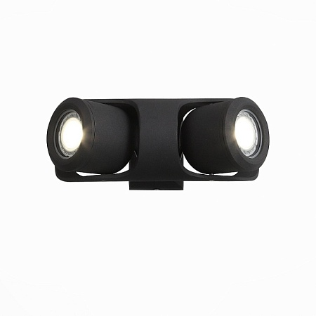 Светильник уличный настенный ST-Luce Черный/Черный, Прозрачный G5,3 2*3W SL093.401.02 - фото