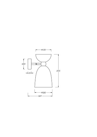 Настенный светильник (бра) Maytoni Cloches MOD113WL-01W - фото