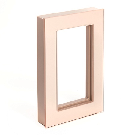 Рамка 2-местная (без перемычки), стекло, STEKKER, GFR00-7012-02, серия Катрин, шампань - фото