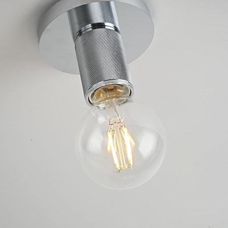 Потолочный Светильник Rh Utilitaire Socket Flushmount Silver Imperiumloft 123678-22 - фото