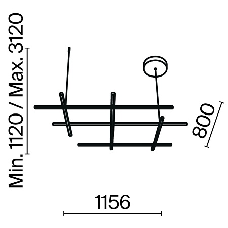 Подвесной светильник Maytoni Radiance MOD278PL-L86G3K - фото