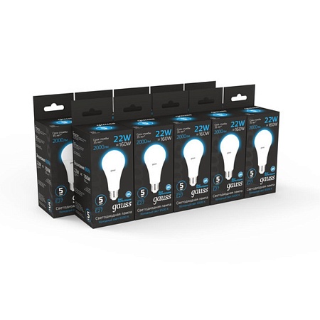 Светодиодная лампа Gauss A70 22W 2000Lm 6500K E27 102502322 - фото