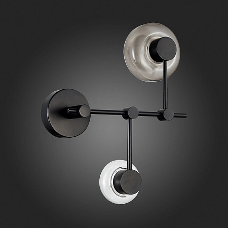 Светильник настенный ST-Luce Черный/Дымчатый, Прозрачный LED 2*3W 3000K SL6005.401.02 - фото