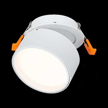 Встраиваемый поворотный светильник Белый LED 1*9W 3000K 720Lm Ra>90 120° IP20 D85xH68 1 ST651.538.09 - фото
