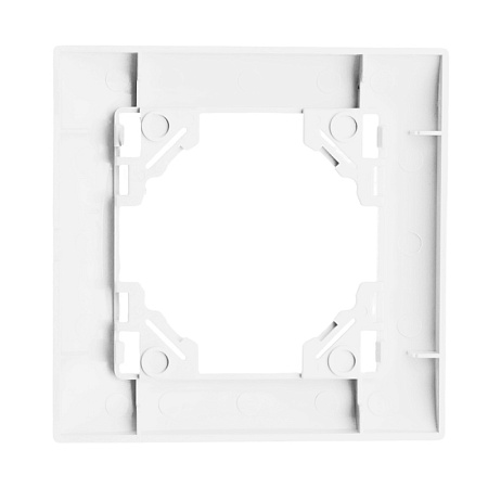 Рамка 1-местная STEKKER, PFR00-9011-01, серия Эрна Элегант, белый - фото
