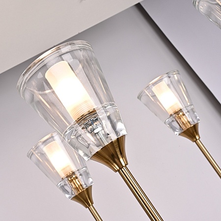 Люстра Torche De Verre Linear Chandelier 12 Imperiumloft 74929-22 - фото