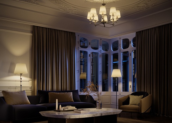 Напольный светильник (торшер) Maytoni Riverside MOD018FL-01CH - фото