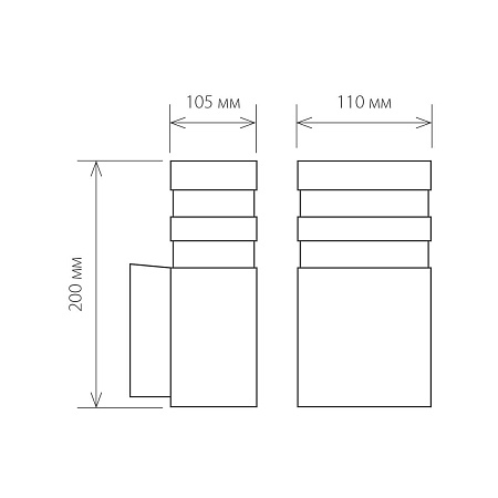 Настенный уличный светильник 1450 Techno черный IP54 1450 Techno черный - фото