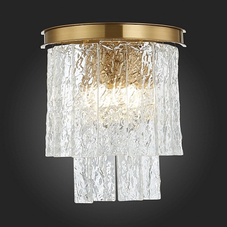 Бра ST-Luce Латунь/Прозрачный E14 2*60W SL1230.301.02 - фото