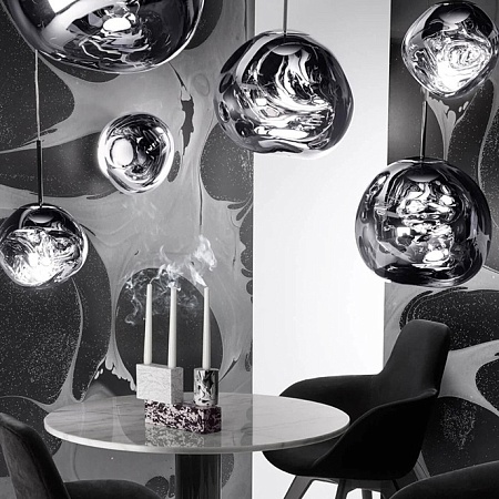 Подвесной Светильник Tom Dixon Melt Pendant Silver D28 Imperiumloft 233053-22 - фото