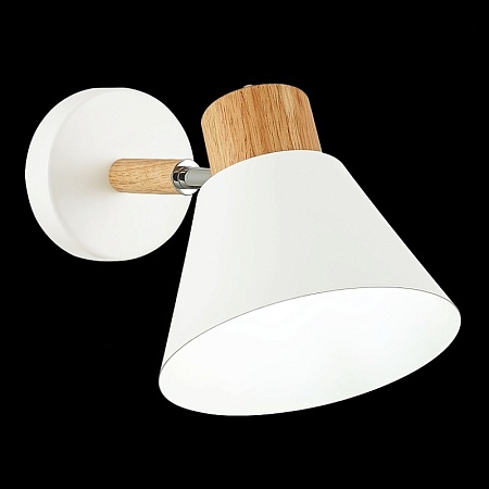 Светильник настенный Светлое дерево, Белый/Белый E27 1*60W SLE103701-01 - фото