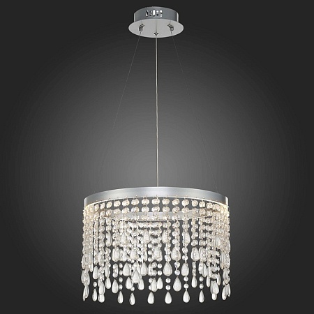 Люстра подвесная ST-Luce Серебристый/Прозрачный LED 1*24W 3000K/4000K/6000K SL6201.103.24 - фото