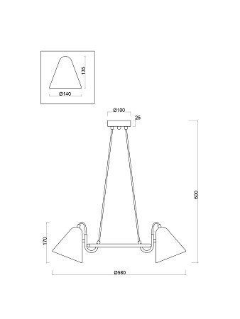 Подвесной светильник Freya FR8001PL-03WG - фото