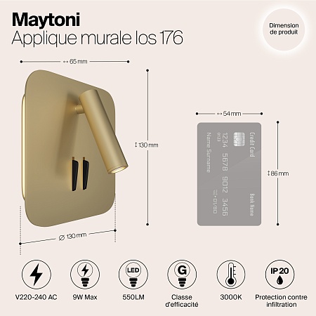 Настенный светильник (бра) Technical Ios 176 C175-WL-01-6W-MG - фото