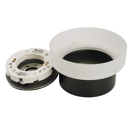 Светильник потолочный Feron HL460 Barrel OPAL 12W, 230V, GX53, черный - фото