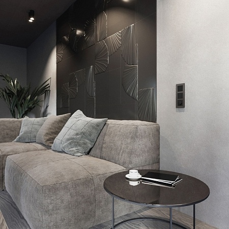 Рамка на 3 поста Slab (бронза матовый) W0032963 - фото