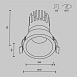 Встраиваемый светильник Technical DL118-15W-4K-B - фото