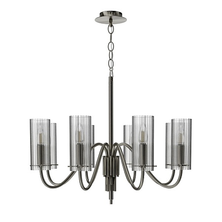 Светильник подвесной ST-Luce никиль/прозрачный E14 8*40W SL2005.103.08 - фото