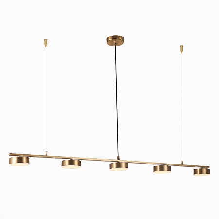 Светильник подвесной ST-Luce Латунь/Латунь LED 5*7W 3000K SL6000.303.05 - фото