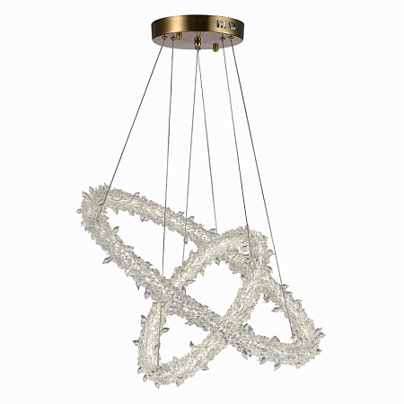 Люстра подвесная ST-Luce Золотистый/Прозрачный LED 1*80W 3000 - 6500K SL6105.203.02 - фото