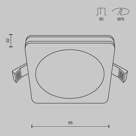 Встраиваемый светильник Technical DL303-L12W4K - фото