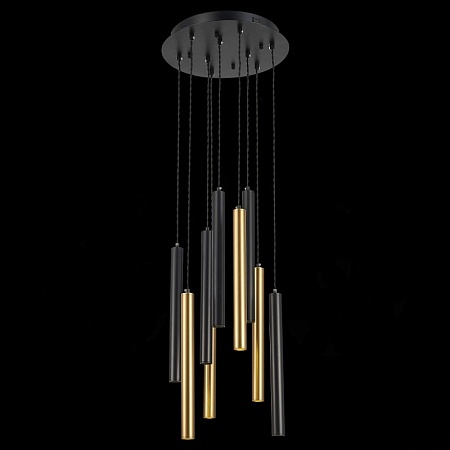 Светильник подвесной Черный LED 1*27W 4000K 2 295Lm Ra IP20 D350xH1 500 180-240V ST153.443.27 - фото