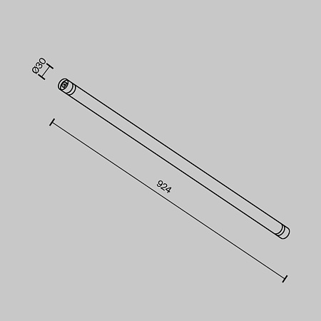 Комплектующие для систем освещения с токоведущими элементами Technical CA011-L900-B - фото