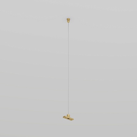 TR5718-SB Механический подвес для трека SHINE BASE, 48V DC, IP20, 2м, сатинированная латунь, алюминий - фото